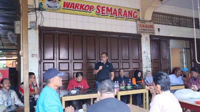 Ngopi Bareng Tomas Soppeng, Danny Pomanto Sebut Soppeng sebagai Pusat Pangan Sulsel