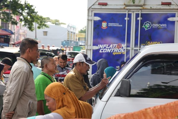 Operasi Pasar Dinas Perdagangan Makassar Dinilai Mampu Tekan Inflasi