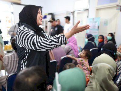 Grebek Stunting, Fatmawati Rusdi Kunjungi Dua Puskesmas