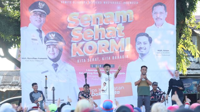 Dokter Udin Sosialisasikan KORMI Lewat Senam Sehat di Manggala