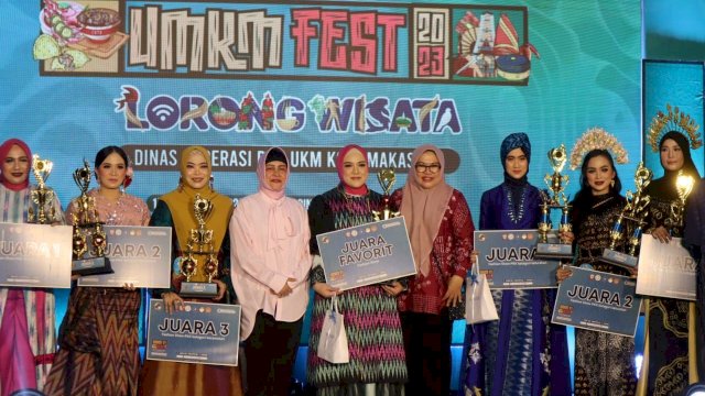 UMKM Fest Lorong Wisata, TP PKK Kecamatan Panakkukang Raih Juara 3 Hingga Juara Favorit