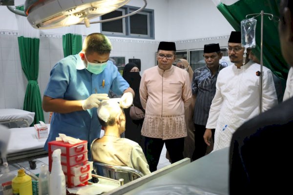 Danny Pomanto Janji Biaya Pengobatan Korban Reruntuhan Kubah Masjid Ittifaqul Jamaah Ditanggung Pemerintah