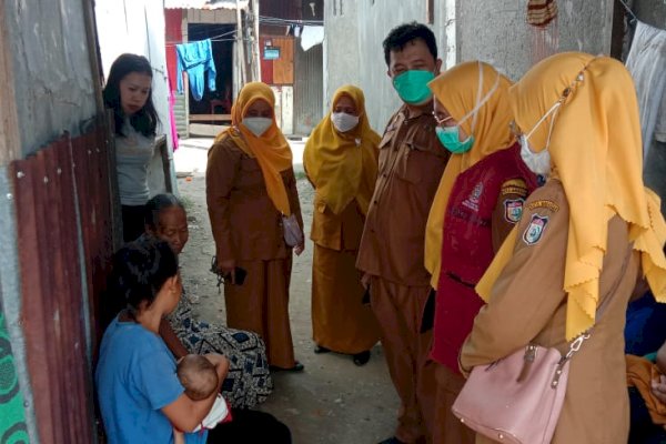 Peduli Stunting, Kapus Tamalate dan Lurah Turun Langsung Bantu Bayi Malnutrisi di Balang Baru