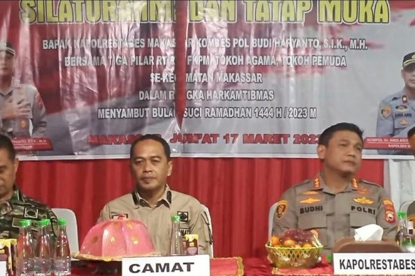 Camat Makassar dan Kapolrestabes Hadiri Tatap Muka dengan Warga