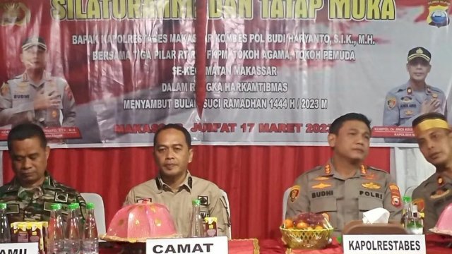 Camat Makassar dan Kapolrestabes Hadiri Tatap Muka dengan Warga