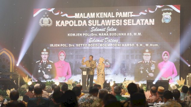 Hadiri Malam Kenal Pamit Kapolda Sulsel, Danny Pomanto Siap Perkuat Sinergitas Jaga Kamtibmas di Kota Makassar