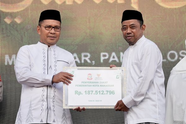 Wali Kota Danny Pomanto Hingga Sekda Makassar Bayar Zakat Lewat Baznas