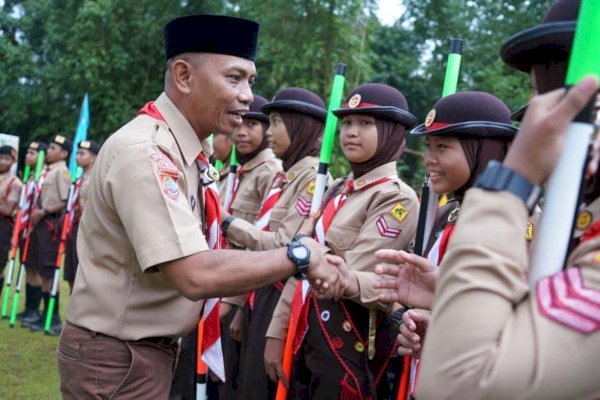 Camat Tamalanrea Hadiri Pembukaan Lomba Tingkat III Regu Pramuka Penggalang Kwartir Cabang Kota Makassar