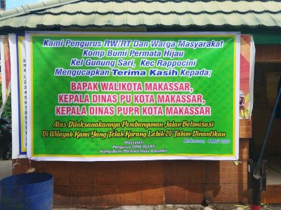 Usai Jalannya Dibeton Oleh Dinas PU Makassar, Begini Respon Warga BPH