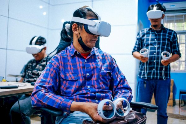 Diskominfo Mulai Uji Coba Meeting Lewat VR, Siap Wujudkan Makassar Kota Metaverse