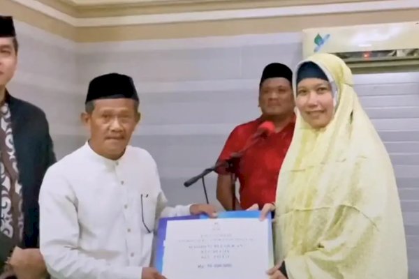 Dishub Makassar Berikan Bantuan Rp 50 Juta di Masjid Nurul Qur’an