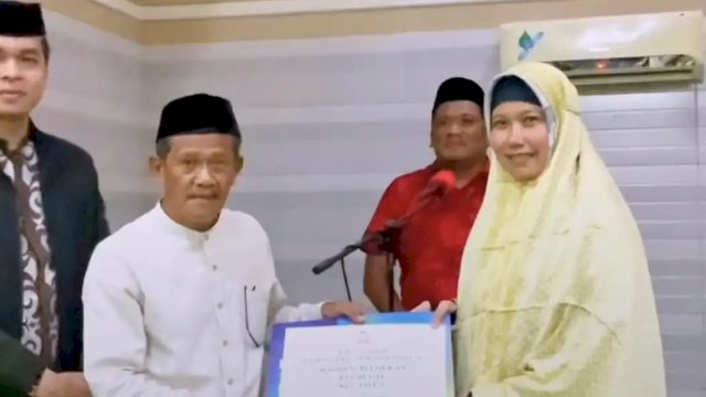 Dishub Makassar Berikan Bantuan Rp 50 Juta di Masjid Nurul Qur’an