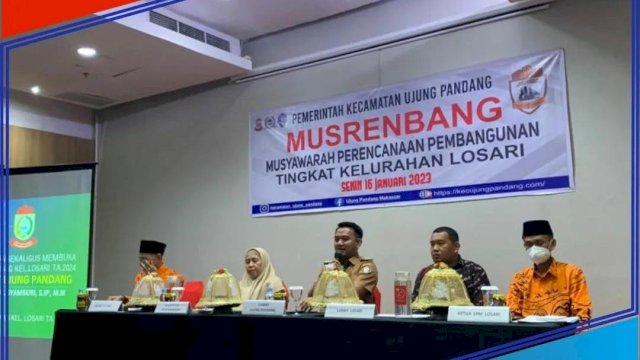 Bappeda Makassar Hadiri Musrenbang Kelurahan Losari