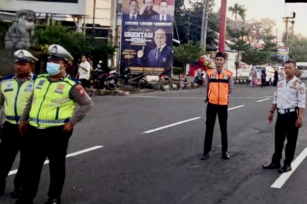 Antisipasi Kemacetan Pada Saat Idul Adha, Dishub Makassar Lakukan Pengaturan Lalin