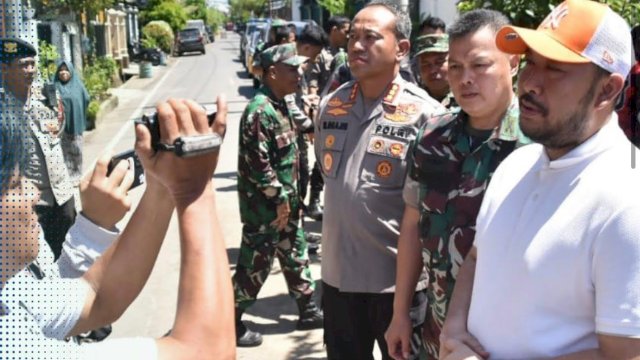 Camat Panakkukang Dampingi Kapolrestabes Makassar dan Dandim 1408 BS Bedah Rumah Mantan Pejuang Veteran