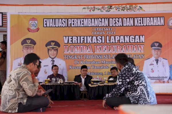 Juara Pertama Tingkat Provinsi, Maccini Sombala Wakili Sulsel Lomba Kelurahan Tingkat Nasional