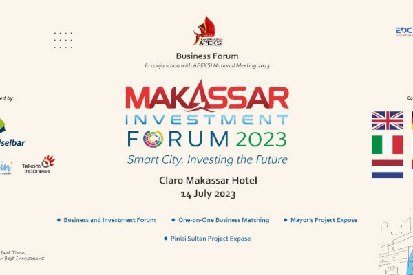 Makassar Investment Forum Apeksi 2023 Hadirkan 9 Negara Maju