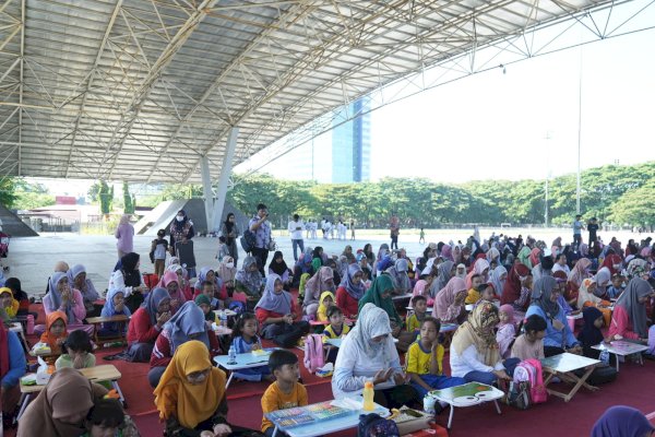 Hari Anak Nasional, Bunda PAUD Kota Makassar Gelar Lomba Mewarnai