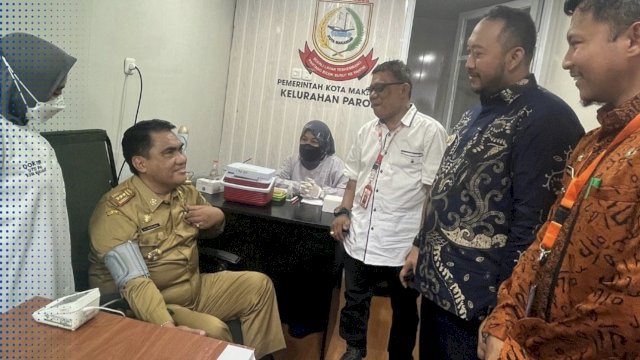 Camat Panakkukang Hadiri Kegiatan Donor Darah Di Konter Paropo