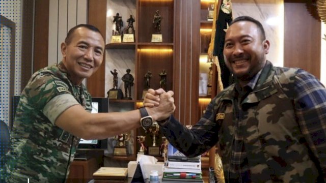 Kuatkan Sinergitas, Camat Panakkukang Silaturahmi Bareng Pangdam XIV Hasanuddin