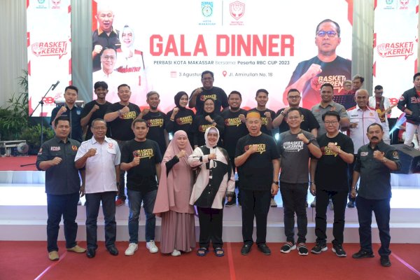 Semangat Berkompetisi dan Silaturahmi, Ketua Perbasi Makassar Makan Malam dengan Peserta RBC Cup 2023