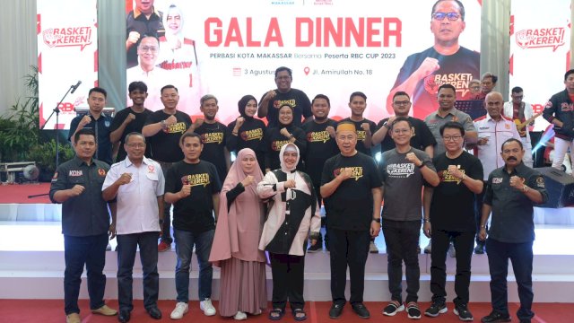 Semangat Berkompetisi dan Silaturahmi, Ketua Perbasi Makassar Makan Malam dengan Peserta RBC Cup 2023