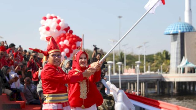 Danny Pomanto Launching Empat Program Inovasi di Upacara HUT ke 78 RI Kota Makassar