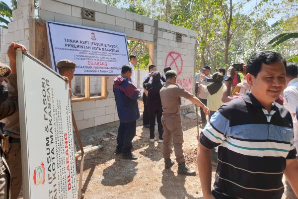 Sempat Dikuasai Warga, Pemkot Makassar Tertibkan Lahan Fasum Rp 121 Miliar