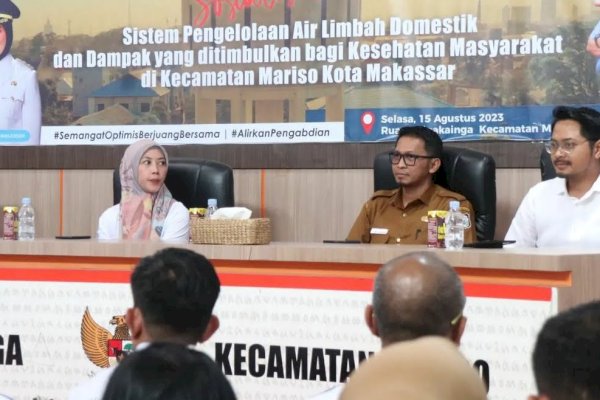 Kepala UPTD PAL DPU Makassar Menjadi Narasumber Giat Sosialisasi Air Limbah Domestik PDAM