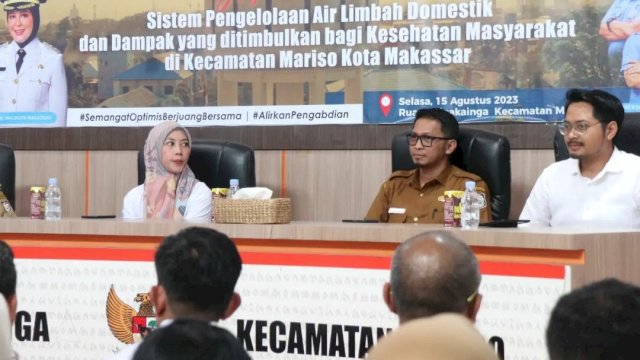 Kepala UPTD PAL DPU Makassar Menjadi Narasumber Giat Sosialisasi Air Limbah Domestik PDAM
