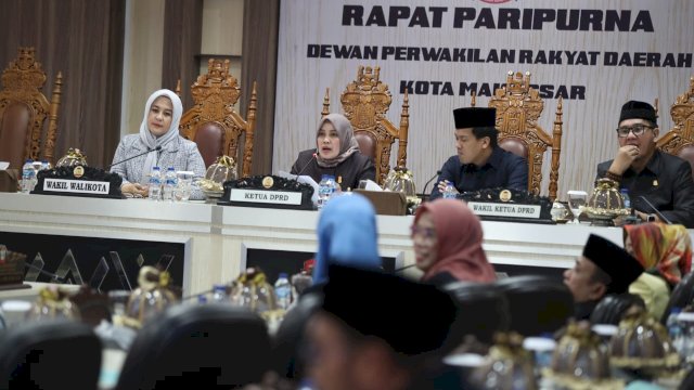 Fatmawati Rusdi Paparkan Program Pemkot Makassar Menjawab Pandangan Umum Fraksi DPRD Makassar