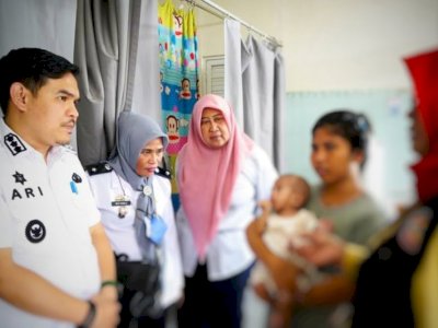 Camat Mamajang Kunjungi Balita Kurang Gizi