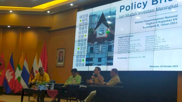 Kepala DPM PTSP Makassar Jadi Penanggap Seminar Policy Brief di LAN Makassar