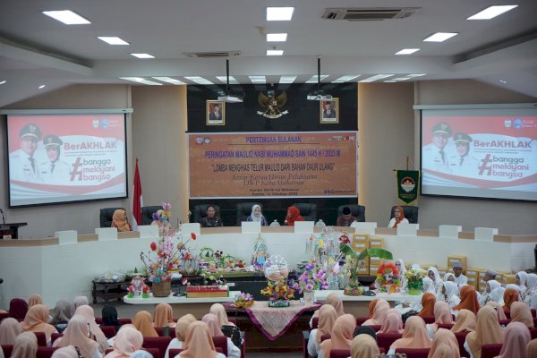 Peringati Maulid, DWP Kota Makassar Gelar Lomba Hias Telur Bahan Daur Ulang