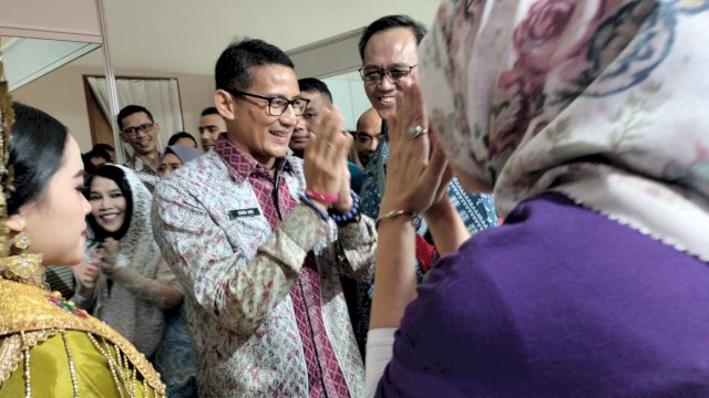 Menteri Parekraf Puji Branding Makassar Kota Makan Enak di Ajang ASITA Travel Fair