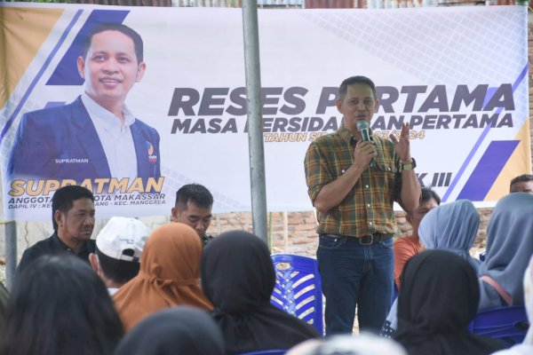 Supratman Temu Konstituen di Kecamatan Manggala, Warga Inginkan Perbaikan Jalan dan Drainase