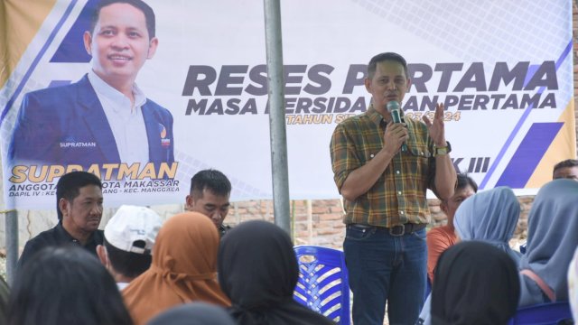 Supratman Temu Konstituen di Kecamatan Manggala, Warga Inginkan Perbaikan Jalan dan Drainase