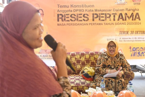 Apiaty Amin Syam Reses Pertama di Kecamatan Makassar, Serap Aspirasi Warga