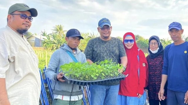 Camat Tamalate Terima Bantuan Bibit Cabe