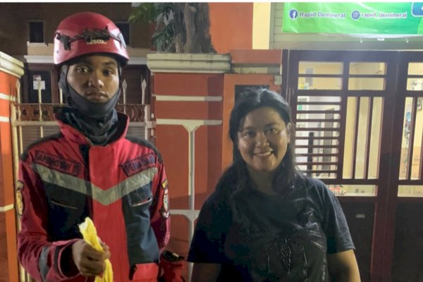 Damkar Makassar Berhasil Amankan Sarang Tawon Dari Ruma Warga di Jalan Toddopuli