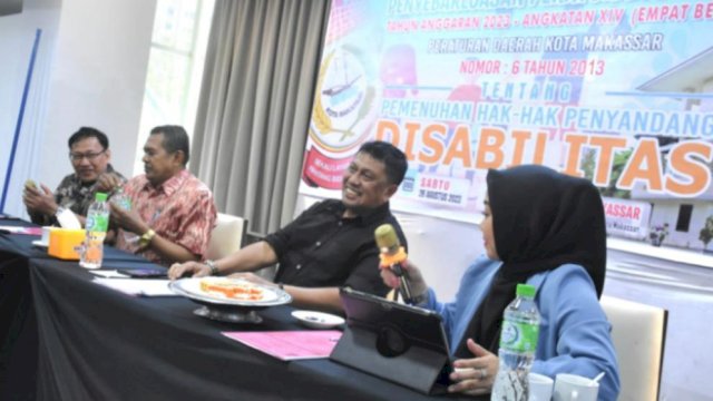 Sosialisasi Perda Pemenuhan Hak-hak Penyandang Disabilitas, Ini Harapan Anggota DPRD Makassar Arifin Dg Kulle