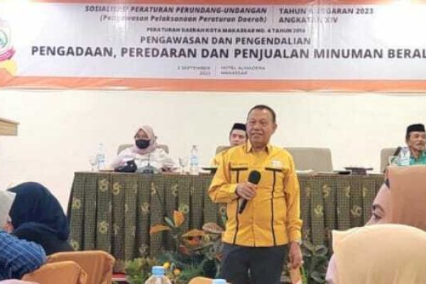 Anggota DPRD Makassar HM Yunus Ajak Warga Awasi Peredaran Minol