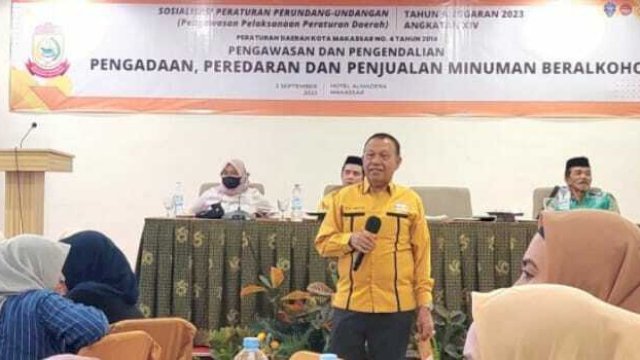 Anggota DPRD Makassar HM Yunus Ajak Warga Awasi Peredaran Minol