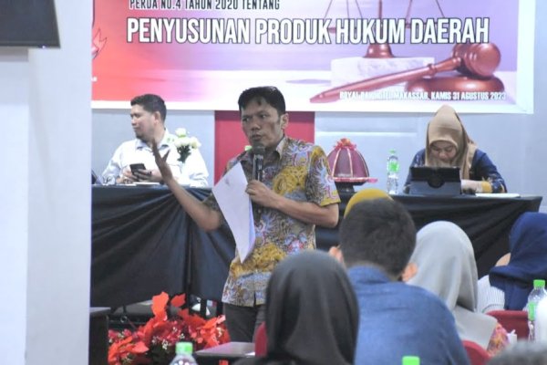 Anggota DPRD Makassar Andi Pahlevi Gelar Sosialisasi Penyebarluasan Perda Tentang Penyusunan Produk Hukum Daerah