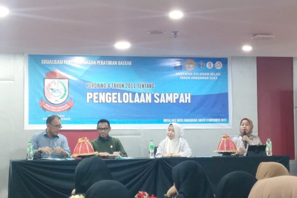 Legislator DPRD Makassar, Saharuddin Said Gelar Sosialisasi Perda Pengelolaan Sampah