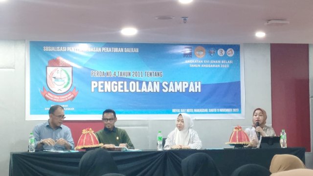 Legislator DPRD Makassar, Saharuddin Said Gelar Sosialisasi Perda Pengelolaan Sampah