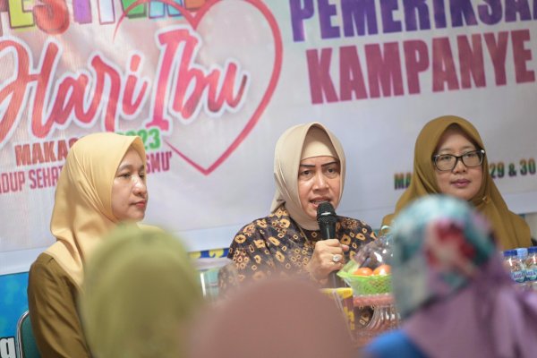 Semarak Hari Ibu 2023, Ketua TP PKK Makassar Buka Kampanye SADARI dan IVA