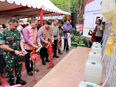 Danny Pomanto, Kapolrestabes dan Brigjen Pol Yuyun Resmikan Sumur Bor di Biringkanaya