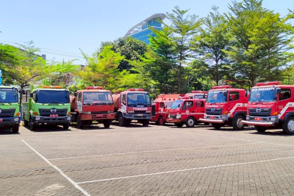 Damkar Makassar Berhasil Mengevakuasi Ular di Pekarangan Rumah Warga