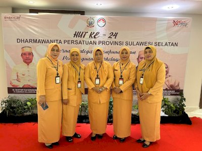 DWP Kota Makassar Diberi Penghargaan sebagai DWP di Sulsel Teraktif, Andi Batari Toja Titip Pesan Mendalam